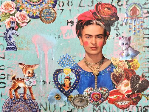 Forever Frida di Lorette C. Luzajic, Pittura in vendita su Singulart