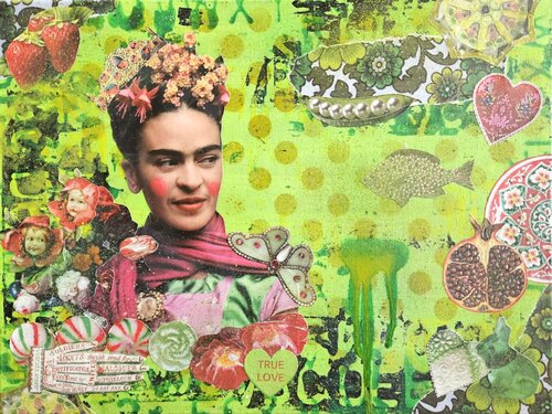 True Love Frida di Lorette C. Luzajic, Pittura in vendita su Singulart
