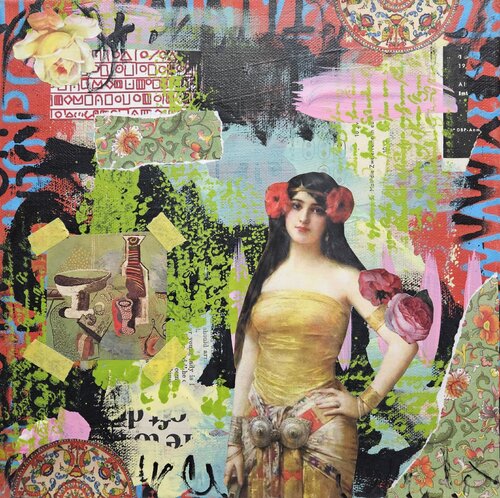 Beauty in Yellow van Lorette C. Luzajic, Schilderij te koop op Singulart