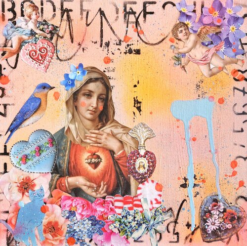 Sacred Heart Lady di Lorette C. Luzajic, Altri media in vendita su Singulart