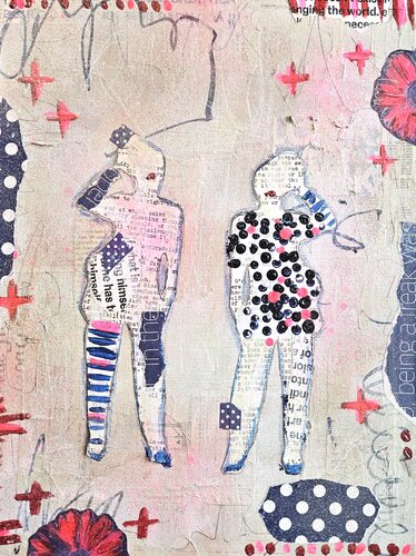 Paper Doll Stories Friday di Lorette C. Luzajic, Pittura in vendita su Singulart