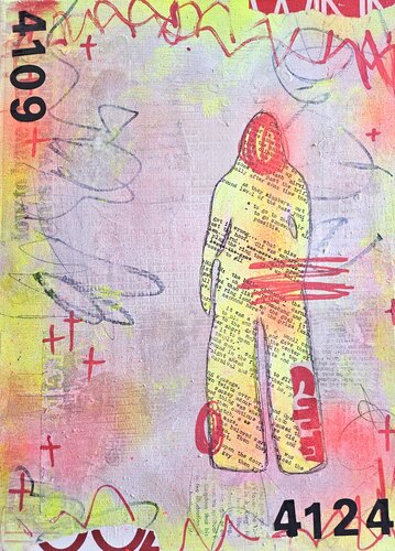 Paper Doll Stories Monday van Lorette C. Luzajic, Schilderij te koop op Singulart