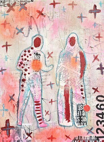 Paper Doll Stories Thursday di Lorette C. Luzajic, Pittura in vendita su Singulart