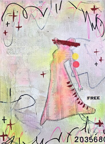 Paper Doll Stories Tuesday di Lorette C. Luzajic, Pittura in vendita su Singulart