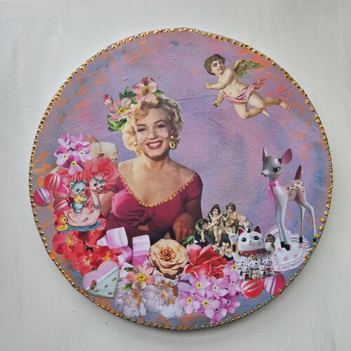 Girl Next Door Marilyn di Lorette C. Luzajic, Pittura in vendita su Singulart