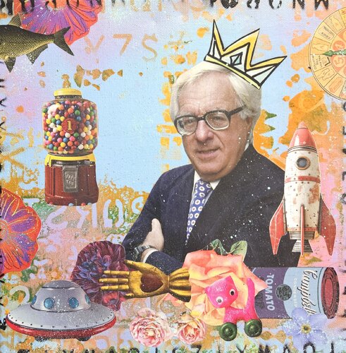 Ray Bradbury Live Forever di Lorette C. Luzajic, Pittura in vendita su Singulart