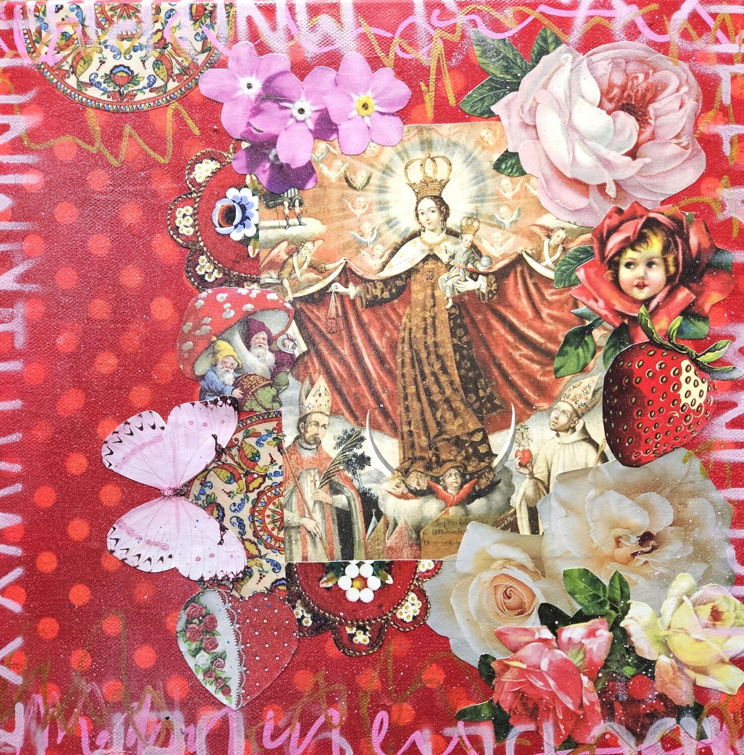 Strawberry Swirl Madonna Lorette C. Luzajic