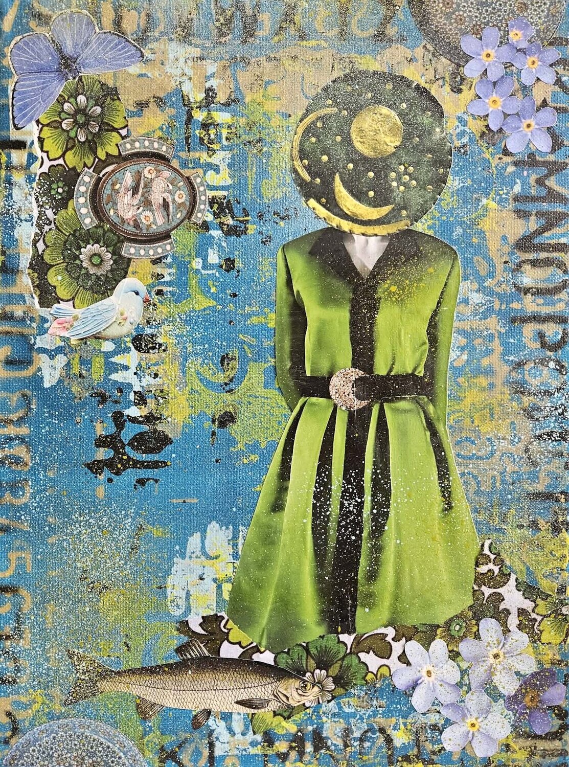 Sister of the Moon Lorette C. Luzajic Originalgemälde zu verkaufen
