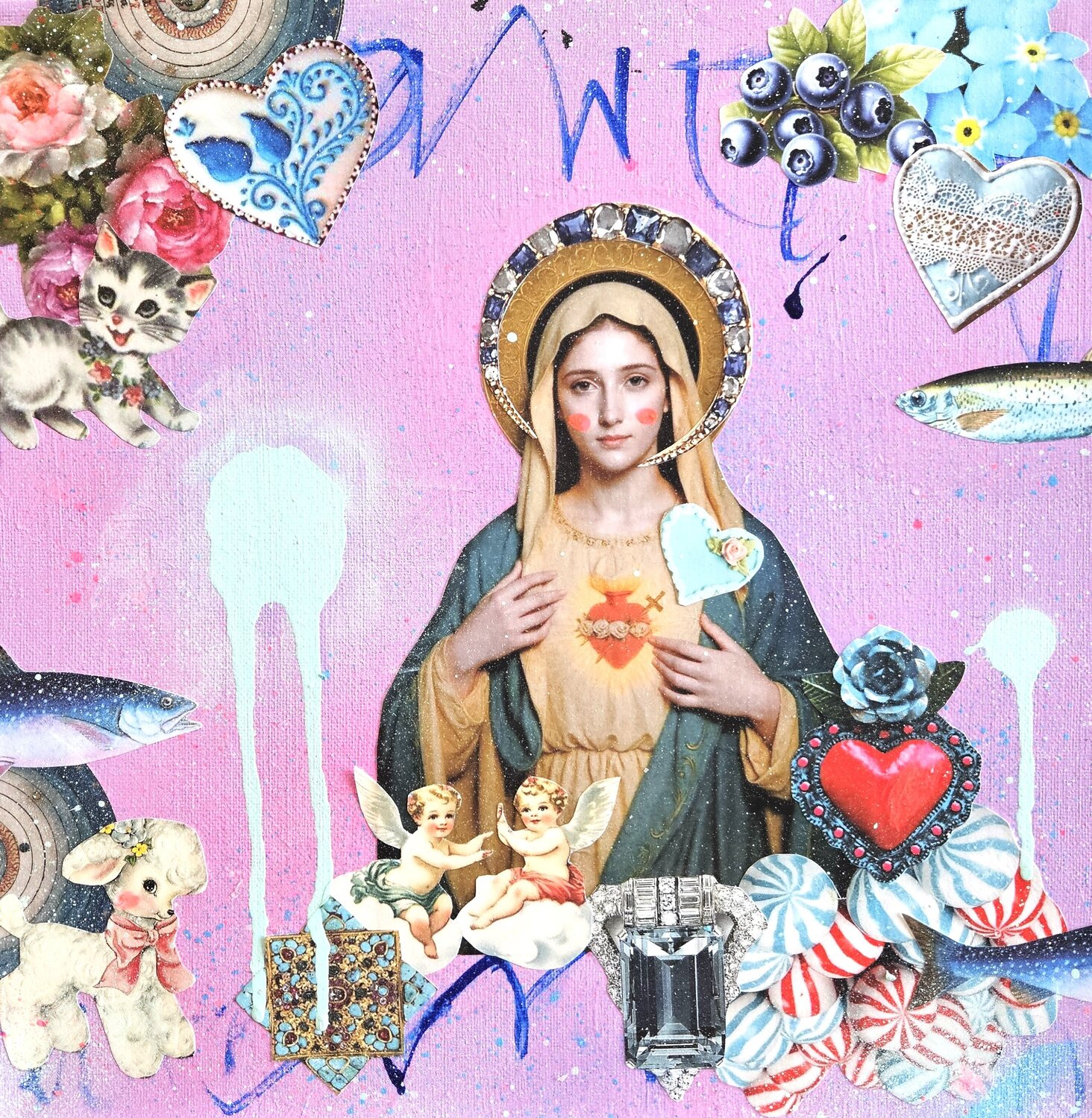 Our Lady Pop Art Lorette C. Luzajic
