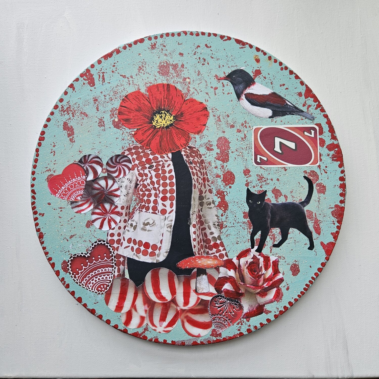 Lucky Seven Lorette C. Luzajic Dipinto originale in vendita