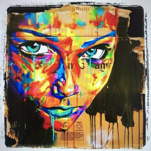 CARDBOARD CHICK di Phil Hodgson, Pittura in vendita su Singulart