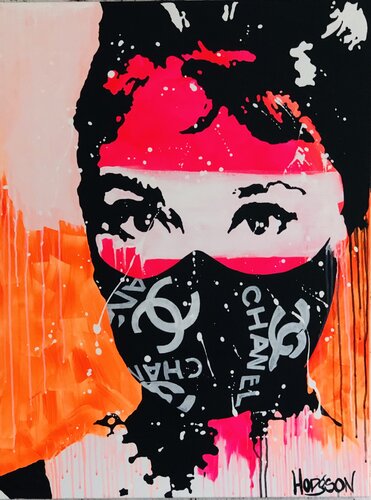 AUDREY HEPVID-19 di Phil Hodgson, Pittura in vendita su Singulart