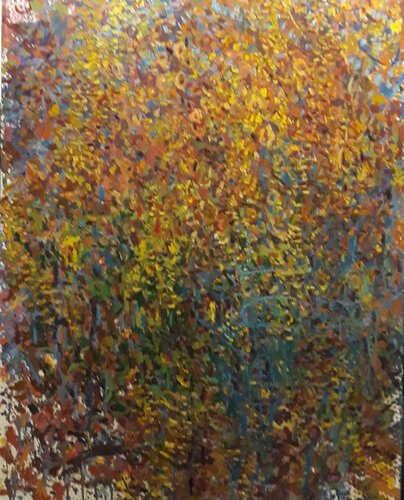 L'heure du Thé sous Le Plaqueminier di Josiane Zarka, Pittura in vendita su Singulart