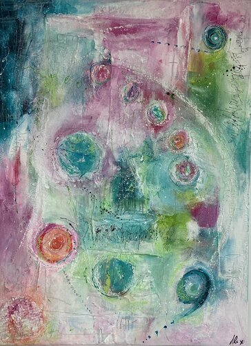 völlig losgelöst by Alexandra Machmar, 油畫 for Sale on Singulart