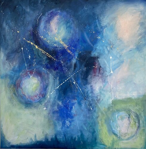 Deep blue von Alexandra Machmar, Malerei kaufen auf Singulart