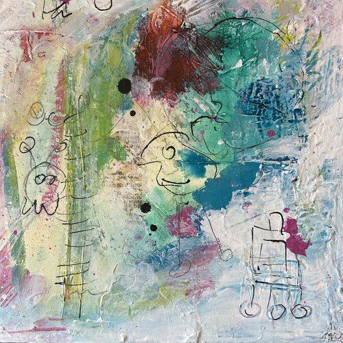 Asteroid B 614 by Alexandra Machmar, Painting for Sale on Singulart