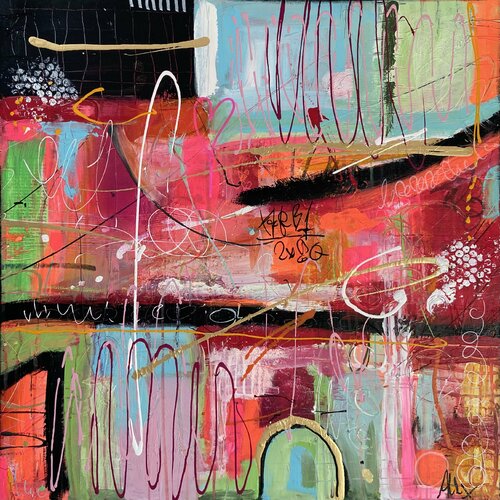 Don't ever tell anybody anything. If you do, you start missing everybody 3 van Alexandra Machmar, Schilderij te koop op Singulart