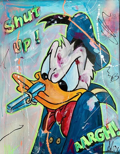 SHUT UP van Alexandra Machmar, Schilderij te koop op Singulart