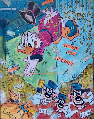 Money for nothing di Alexandra Machmar, Pittura in vendita su Singulart