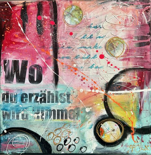 Wo du erzählst... van Alexandra Machmar, Schilderij te koop op Singulart