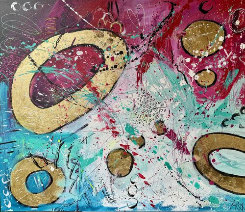 THE REAL THINGS ARE INVISIBLE van Alexandra Machmar, Schilderij te koop op Singulart