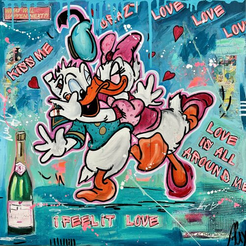 Love is all around by Alexandra Machmar, 회화 for Sale on Singulart