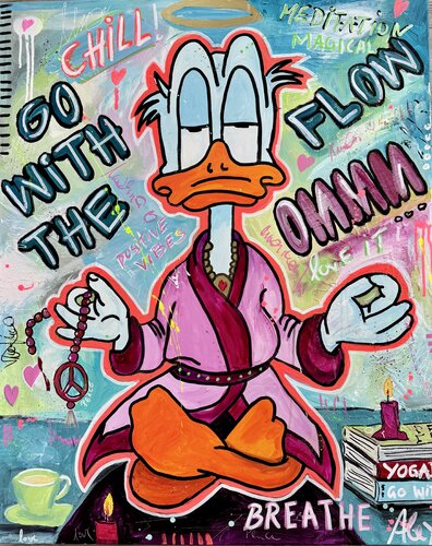 GO WITH THE FLOW by Alexandra Machmar, Painting for Sale on Singulart