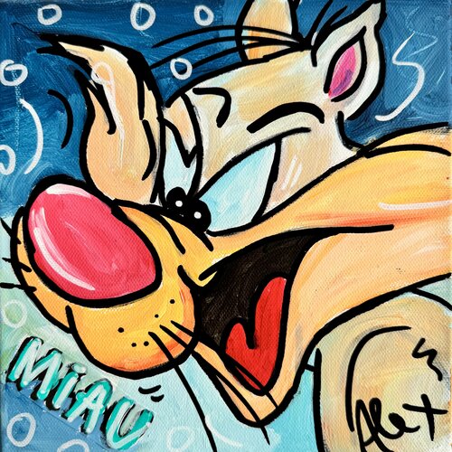 MIAU ! von Alexandra Machmar, Malerei kaufen auf Singulart