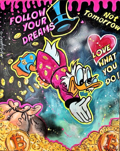 FOLLOW YOUR  DREAMS von Alexandra Machmar, Malerei kaufen auf Singulart