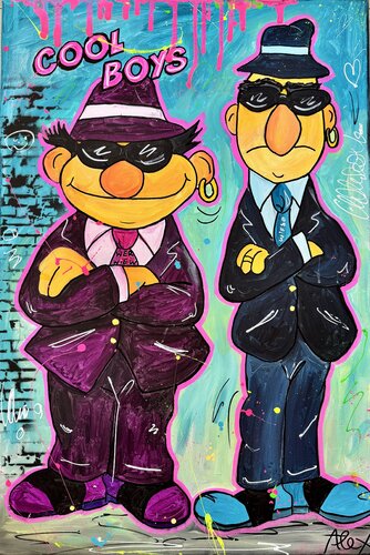 COOL BOYS de Alexandra Machmar, Pintura a la venta en Singulart