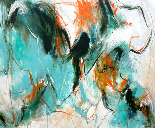 Burnt Orange van Cheryl Harrison, Schilderij te koop op Singulart