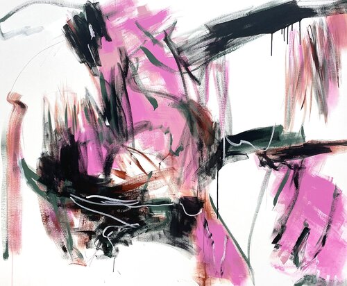 Punch'n Pink van Cheryl Harrison, Schilderij te koop op Singulart