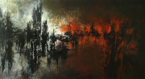 When Heaven Burns di Peisy Ting, Pittura in vendita su Singulart