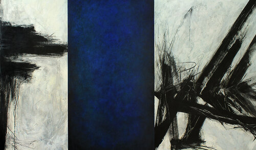 Juxtaposition of Time & Space (Blue) by Peisy Ting, Painting for Sale on Singulart