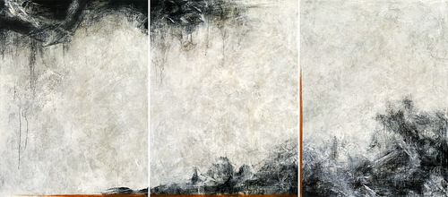 At the Edge of Emptiness - Triptych by Peisy Ting, Painting for Sale on Singulart