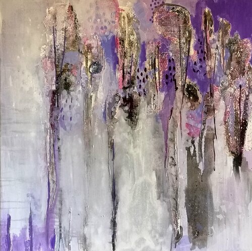 Gedanken an Wisteria by Birgit Günther, 油畫 for Sale on Singulart