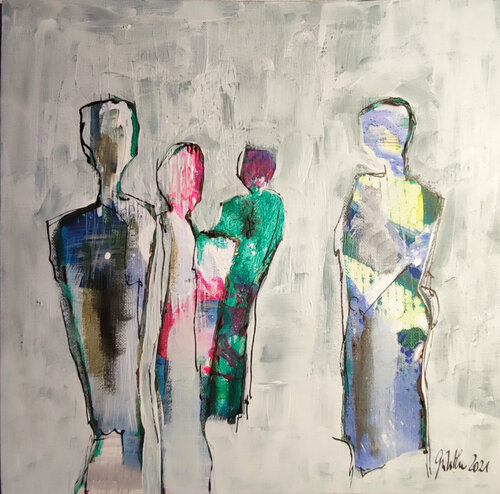 Figuren 2 di Birgit Günther, Pittura in vendita su Singulart
