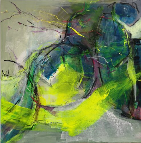 Birds di Birgit Günther, Pittura in vendita su Singulart