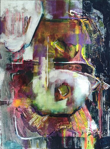 secret observation di Birgit Günther, Pittura in vendita su Singulart