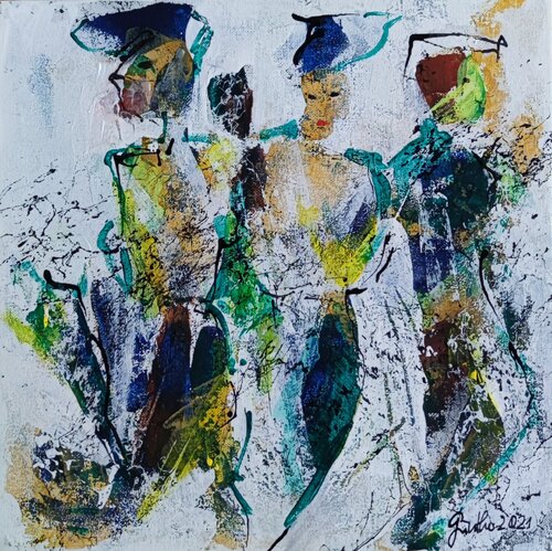 Wallende Gewänder di Birgit Günther, Pittura in vendita su Singulart