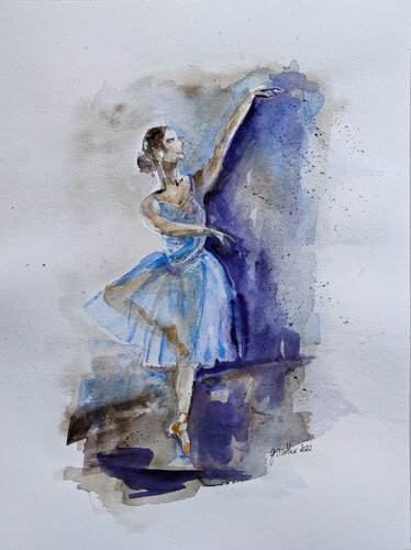 Ballerina (2022-1) by Birgit Günther, Work on Paper for Sale on Singulart