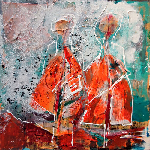 Spaziergang am Meer di Birgit Günther, Pittura in vendita su Singulart