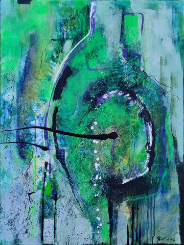 Message in a bottle by Birgit Günther, Painting for Sale on Singulart