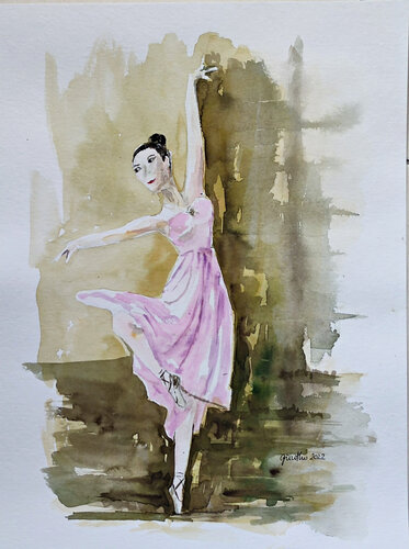 Ballerina (2022-3) di Birgit Günther, Opera su carta in vendita su Singulart