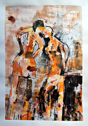 Steffi und Simone by Birgit Günther, Work on Paper for Sale on Singulart