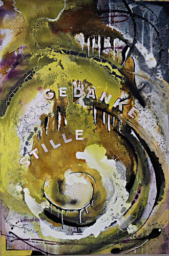 Gedankenstille - silence of thought von Birgit Günther, Malerei kaufen auf Singulart