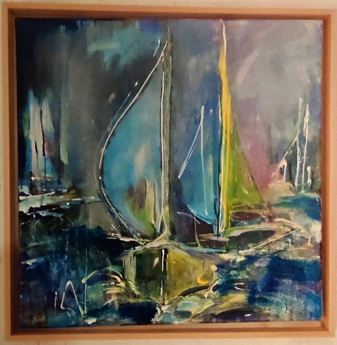 Zwei segeln von Birgit Günther, Malerei kaufen auf Singulart