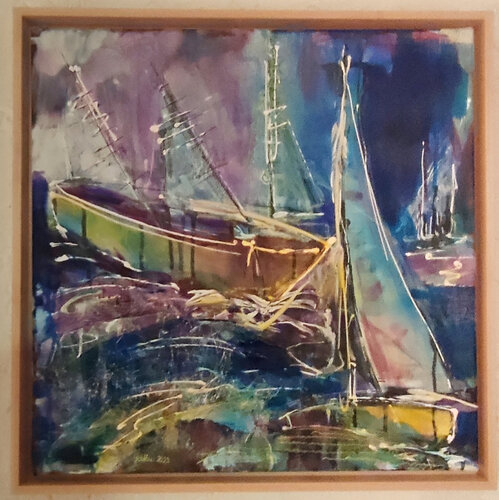 Zwei Segler von Birgit Günther, Malerei kaufen auf Singulart