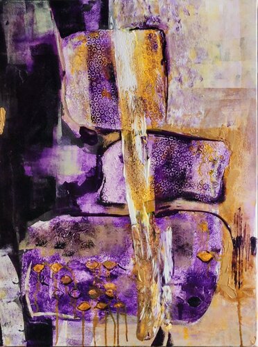 Violette Formen (2024) von Birgit Günther, Malerei kaufen auf Singulart