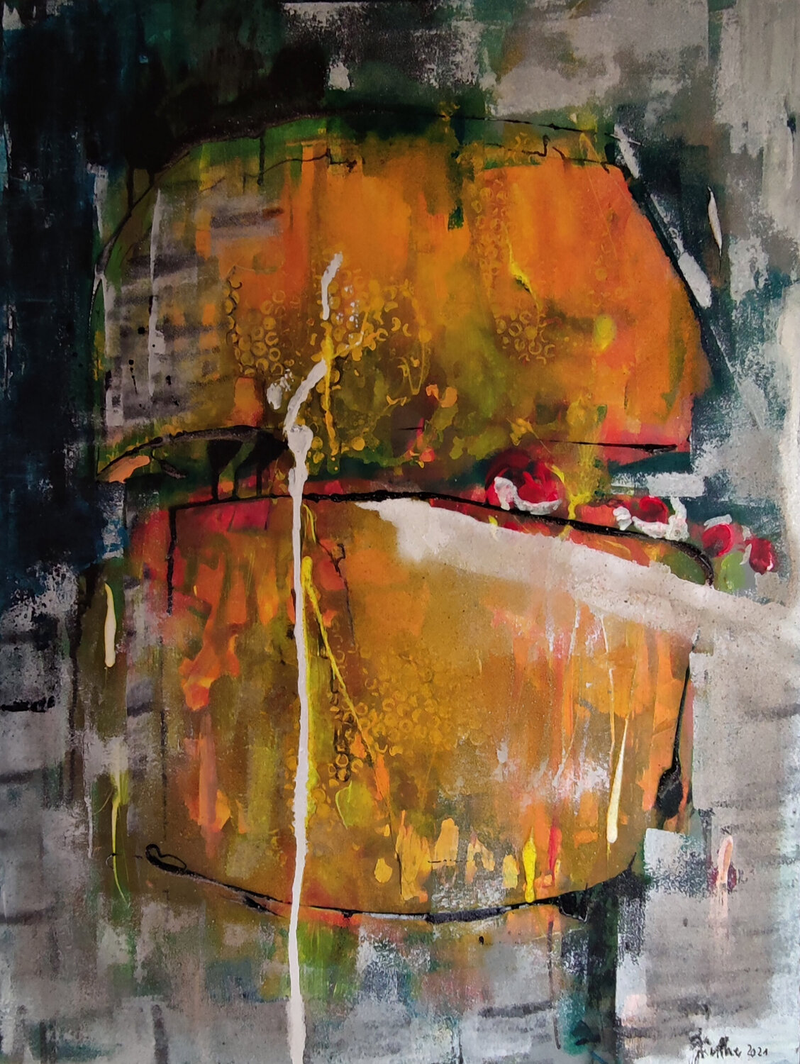 Orange Formen (2021) Birgit Günther